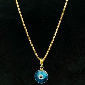 20",14K Solid Gold Box Chain $ 14K Gold 🧿 plated (2 set)